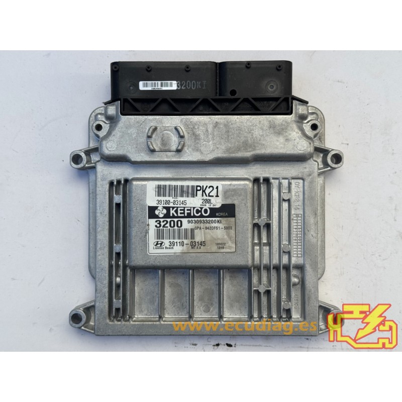 ECU KEFICO M7.9.8 9030933200KI HYUNDAI i10 I 1.2i 57KW 80CV 39110-03145 - CON INMOVILIZADOR ANULADO (INMO / IMMO OFF) ECU KEFICO M7.9.8 9030933200KI HYUNDAI i10 I 1.2i 57KW 80CV 39110-03145 - CON INMOVILIZADOR ANULADO (INMO / IMMO OFF)