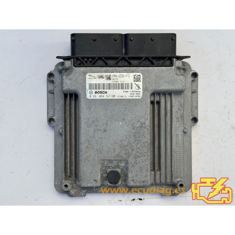 BOSCH MEDC17.9 0281034747 JAGUAR F-PACE I (X761) 2.0D H7A3-12C650-FCC / SW H7A3-14C204-FC - 10SW088798 BOSCH MEDC17.9 0281034747 JAGUAR F-PACE I (X761) 2.0D H7A3-12C650-FCC / SW H7A3-14C204-FC - 10SW088798