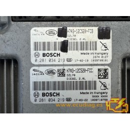 BOSCH MEDC17.9 0281034219 JAGUAR F-PACE I (X761) 2.0D H7A3-12C650-FCC / SW H7A3-14C204-FCD - 10SW043040