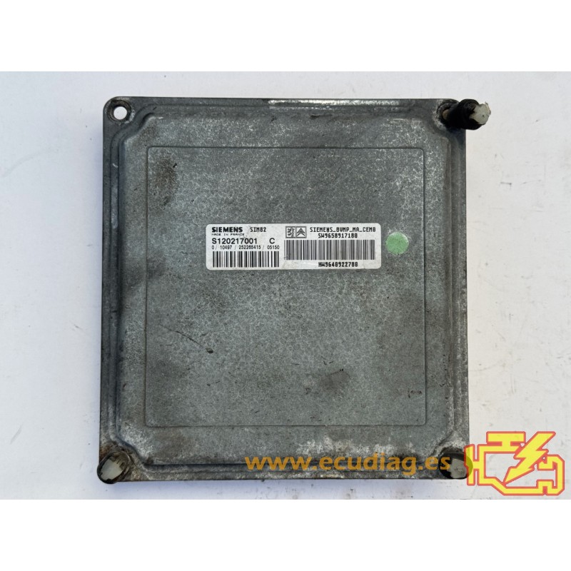 ECU CAJA CAMBIOS SIEMENS SIM82 S120217001C PSA HW 9640922780 SW 9658917180 ECU CAJA CAMBIOS SIEMENS SIM82 S120217001C PSA HW 9640922780 SW 9658917180