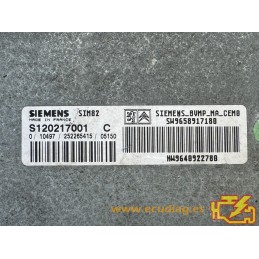 GEARBOX ECU SIEMENS SIM82 S120217001C PSA HW 9640922780 SW 9658917180