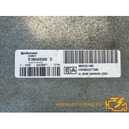 ECU CAJA CAMBIOS CONTINENTAL SIM824 S180045056D PSA HW 9800377280 SW 9803231480