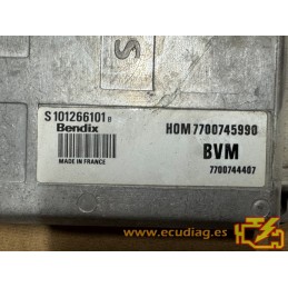 ECU MOTOR SIEMENS FENIX 3 S101266101B RENAULT 21 2.0i 103KW 140CV 7700744407 HOM7700745990