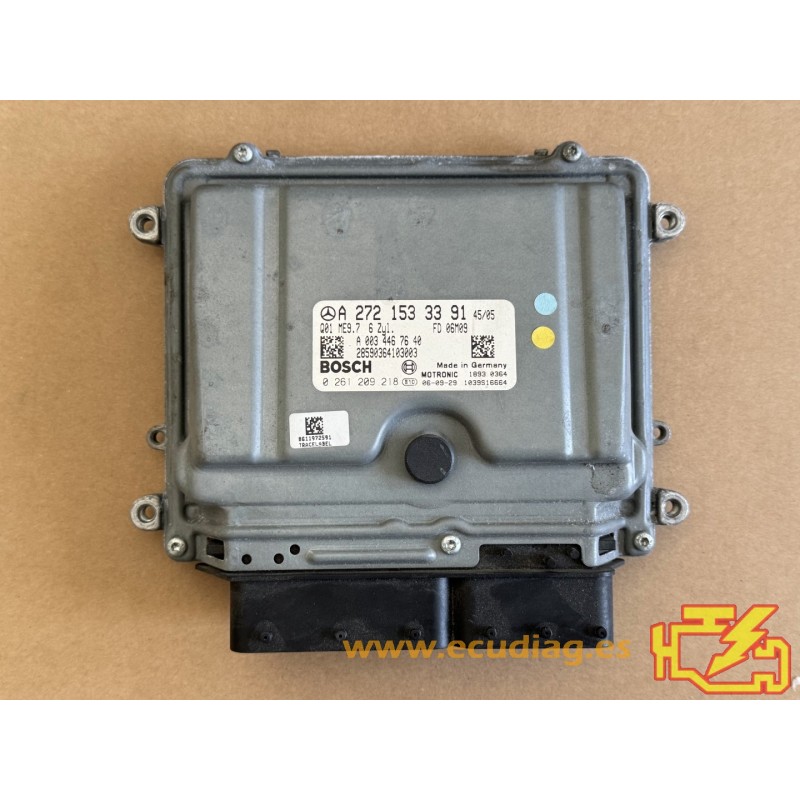 ECU BOSCH ME9.7 0261209218 MERCEDES W211 E280 III 3.0i 170KW 230HP A2721533391 / SW 1037381681 ECU BOSCH ME9.7 0261209218 MERCEDES W211 E280 III 3.0i 170KW 230HP A2721533391 / SW 1037381681