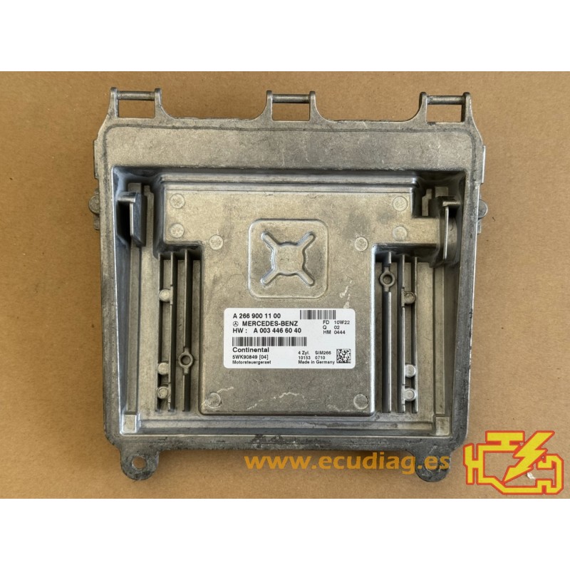 ECU CONTINENTAL SIM266 5WK90849 MERCEDES A2669001100 HW A0034466040 ECU CONTINENTAL SIM266 5WK90849 MERCEDES A2669001100 HW A0034466040