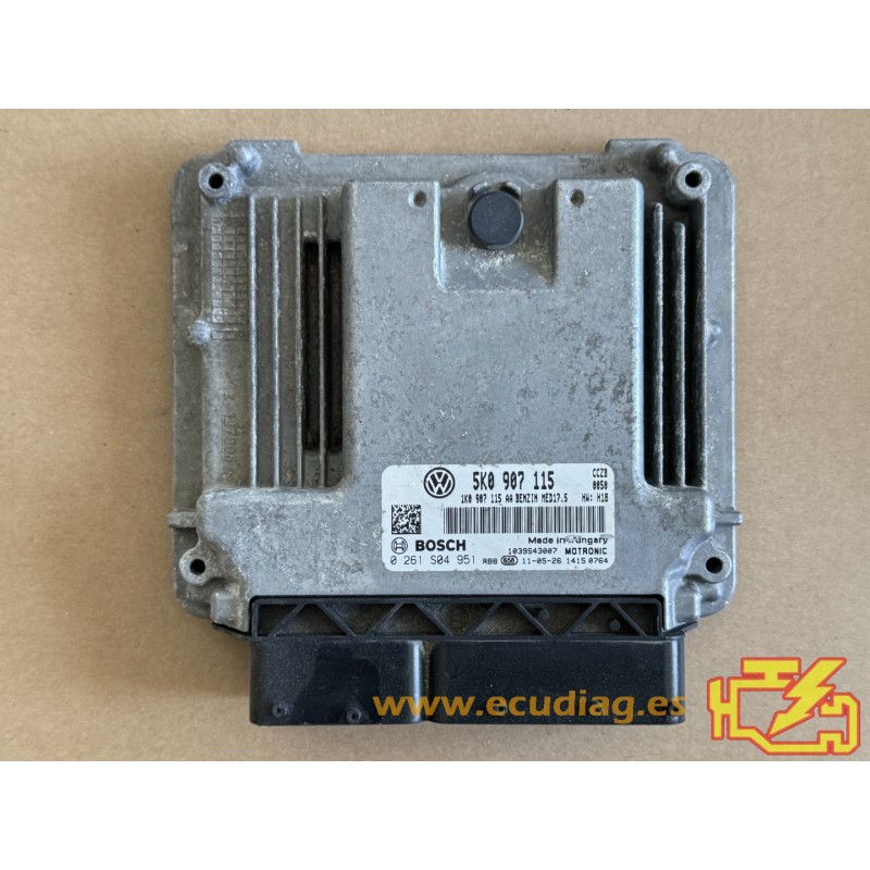 ECU BOSCH MED17.5 0261S04951 VOLKSWAGEN GOLF GTI VI (5K) 2.0 TSI 155KW 210CV CCZB 1K0907115AA / SW 5K0907115 0050 - 1037510467 ECU BOSCH MED17.5 0261S04951 VOLKSWAGEN GOLF GTI VI (5K) 2.0 TSI 155KW 210CV CCZB 1K0907115AA / SW 5K0907115 0050 - 1037510467