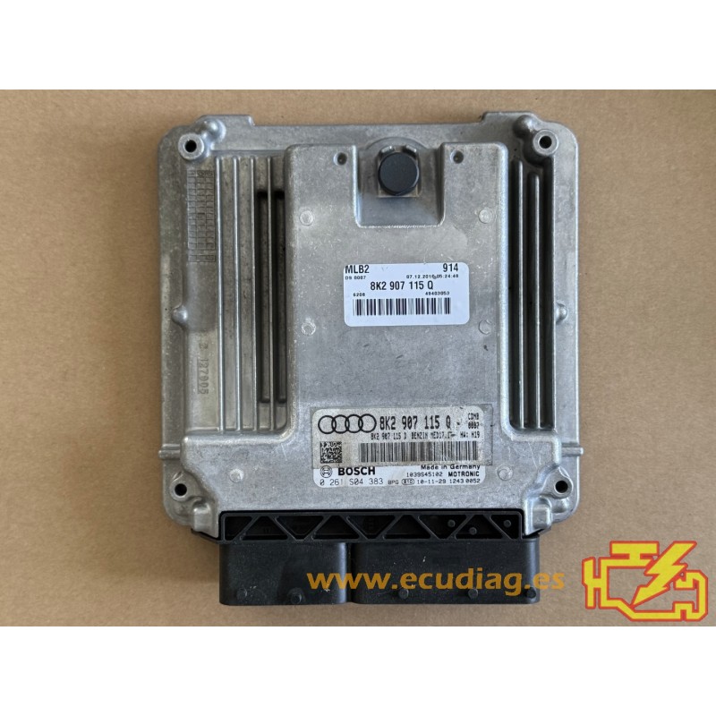 ECU BOSCH MED17.1 0261S04383 AUDI A5 I (8T) 2.0 TFSI 133KW 180CV L4 16V CDNB AT 8K2907115D / SW 8K2907115AH 0002 - 1037512962 ECU BOSCH MED17.1 0261S04383 AUDI A5 I (8T) 2.0 TFSI 133KW 180CV L4 16V CDNB AT 8K2907115D / SW 8K2907115AH 0002 - 1037512962