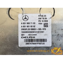 ECU DELPHI CRD3P.C0 28674794 MERCEDES W910 SPRINTER III 2.2 CDI 105KW 143CV 651958 AT A6519007103 A6519016002 / SW 6519038876