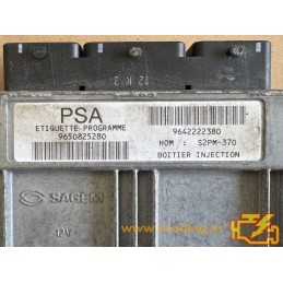 ECU SAGEM S2PM-370 221584230-3 CITROEN C3 I 1.4i 55KW 75CV L4 8V KFV HW 9642222380 SW 9650825280 - CON INMOVILIZADOR ANULADO