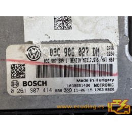 ECU BOSCH MED17.5.5 0261S07414 VW JETTA IV (162) 1.4 TSI 118KW 160HP L4 16V CAVD AT 03C907309J 03C906027DM / SW 03C906027BD 1682
