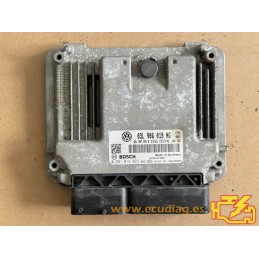 ECU BOSCH EDC17C46-2.7 0281018023 VOLKSWAGEN CADDY III 2.0 TDI 103KW 140CV CFHC AT 03L907309R / SW 03L906018NG 9978 - 1037560939
