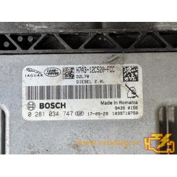 BOSCH MEDC17.9 0281034747 JAGUAR F-PACE I (X761) 2.0D 177KW 240CV 204DTA AT H7A3-12C520-FCC / SW H7A3-14C204-FCD - 10SW093828