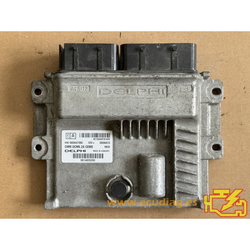 ECU DELPHI DCM6.2A 28494513 PSA HW 9809447980 SW 9814826280 ECU DELPHI DCM6.2A 28494513 PSA HW 9809447980 SW 9814826280