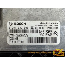ECU BOSCH MD1CS003 0281039555 PSA 9851888980
