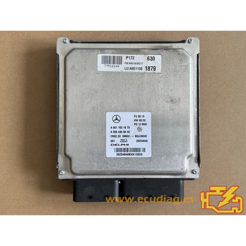 ECU DELPHI CRD2.20 28254848 MERCEDES W639 VITO II 2.2 CDI 120KW 163CV L4 16V 651940 AT A6511501879 A0054469640 / SW 6519036217 ECU DELPHI CRD2.20 28254848 MERCEDES W639 VITO II 2.2 CDI 120KW 163CV L4 16V 651940 AT A6511501879 A0054469640 / SW 6519036217