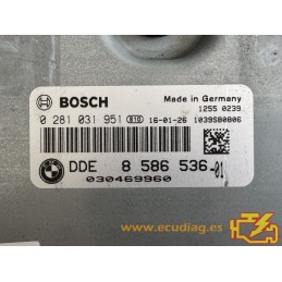 ECU BOSCH EDC17CP45-2.48 0281031951 BMW F11 M550D I 3.0D 280KW 381CV L6 24V N57D30C AT 8586536 / SW 0000076C461700 - 1037547776