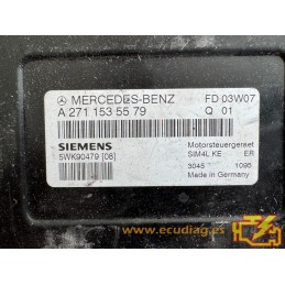 ECU SIEMENS SIM4L KE 5WK90479 MERCEDES A2711535579