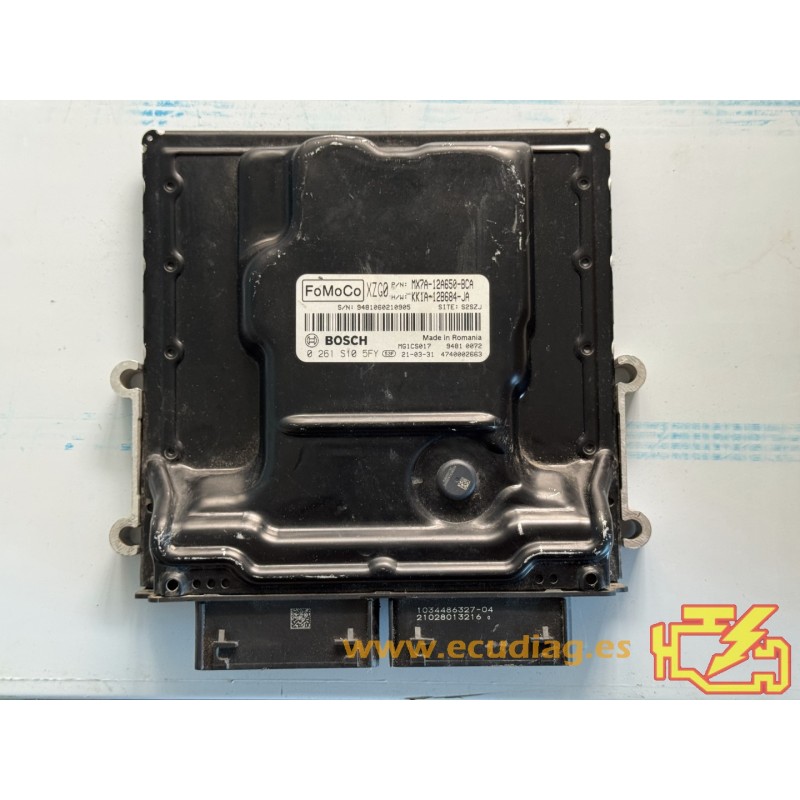 ECU BOSCH MG1CS017 0261S105FY FOCUS FOCUS IV 1.0i 92KW 125CV MX7A-12A650-BCA KK1A-12B684-JA / SW MX7A-14C204-ALC - 10SW076492