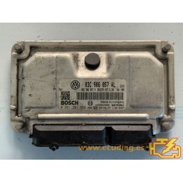 ECU BOSCH ME7.5.20 0261201666 SKODA ROOMSTER 1.6i BTS 03C906057M / SW 03C906057AL 1519 - 1037390790 - CON INMOVILIZADOR ANULADO