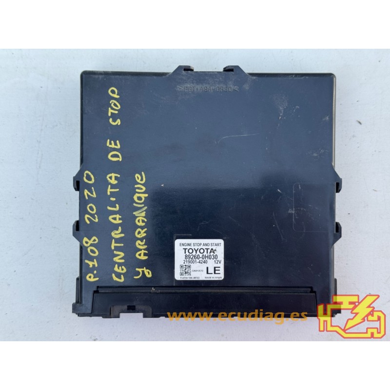 MÓDULO START STOP FUJITSU TEN LIMITED 219001-4240 TOYOTA 89260-0H030 MÓDULO START STOP FUJITSU TEN LIMITED 219001-4240 TOYOTA 89260-0H030