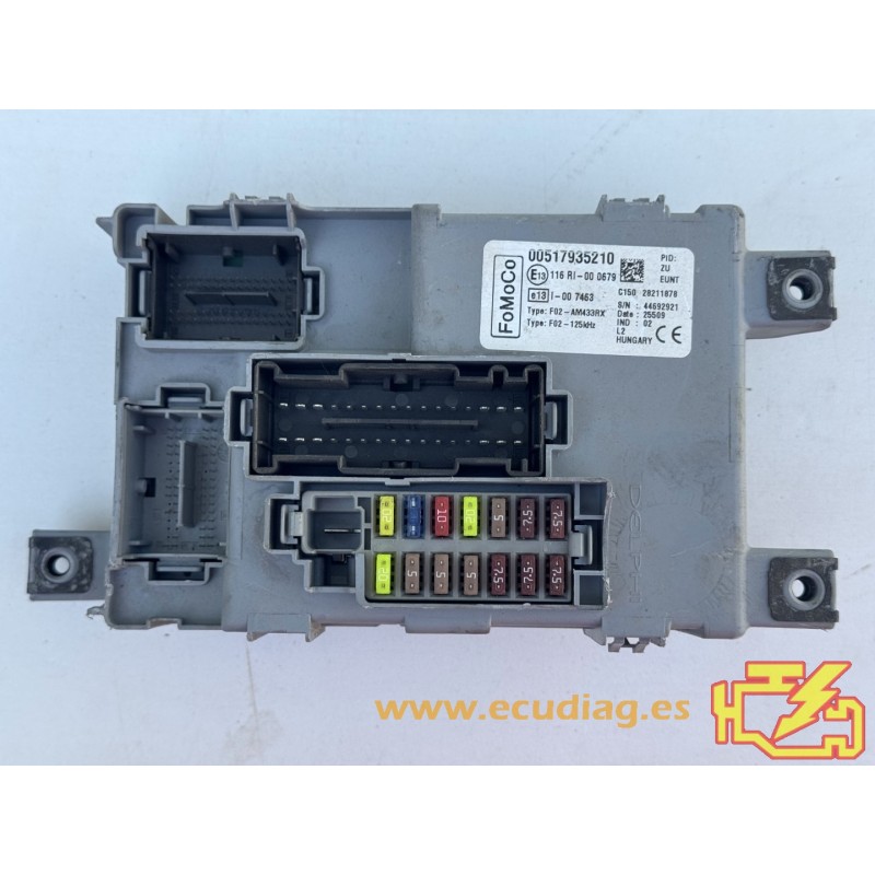 BCM DELPHI 28211878 FORD KA II 00517935210 BCM DELPHI 28211878 FORD KA II 00517935210