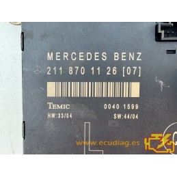 DOOR MODULE TEMIC 00401599 MERCEDES 2118701126