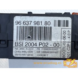 BSI 2004 P02-00 VALEO A12272 PEUGEOT 308 I (T7) 9663798180 / SW 9667085080 - VIRGIN