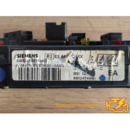 BSI G01-00 SIEMENS S118085330C CITROEN XSARA PICASSO I (N68) 9652474980 BA - SW 9653556980 / 13.16 / 1316 - VIRGEN