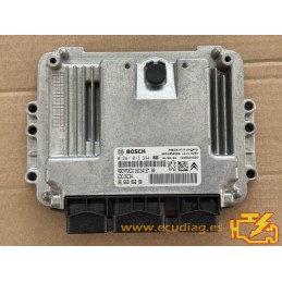 ECU BOSCH EDC16C34-4.11 0281013334 PEUGEOT 3008 1.6 HDI 110CV 9666986680 / SW 9666753480 - 1037398242 - CON INMO ANULADO