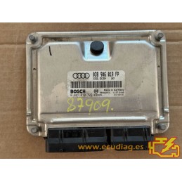 ECU BOSCH EDC15P+22.3.2 0281010729 AUDI A4 II (8E) 1.9 TDI 130CV 038906019FP / SW 1467 - 1037362705 - CON INMOVILIZADOR ANULADO