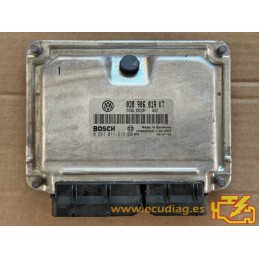 ECU BOSCH EDC15P+22.3.2 0281011219 SEAT IBIZA / CORDOBA 1.9 TDI 74KW 100CV 038906019KT / SW 5213 - 1037368184 / CON INMO ANULADO