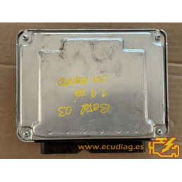 ECU BOSCH EDC15P+22.3.2 0281011065 VW NEW BETTLE 1.9 TDI 100CV 038906019DD / SW 1502 - 1037351915 - CON INMOVILIZADOR ANULADO