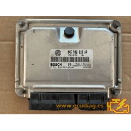 ECU BOSCH EDC15P+22.4.2 0281010865 VW POLO IV (9N) 1.4 TDI 75CV 045906019AP / SW 1554 - 1037363954 - CON INMOVILIZADOR ANULADO