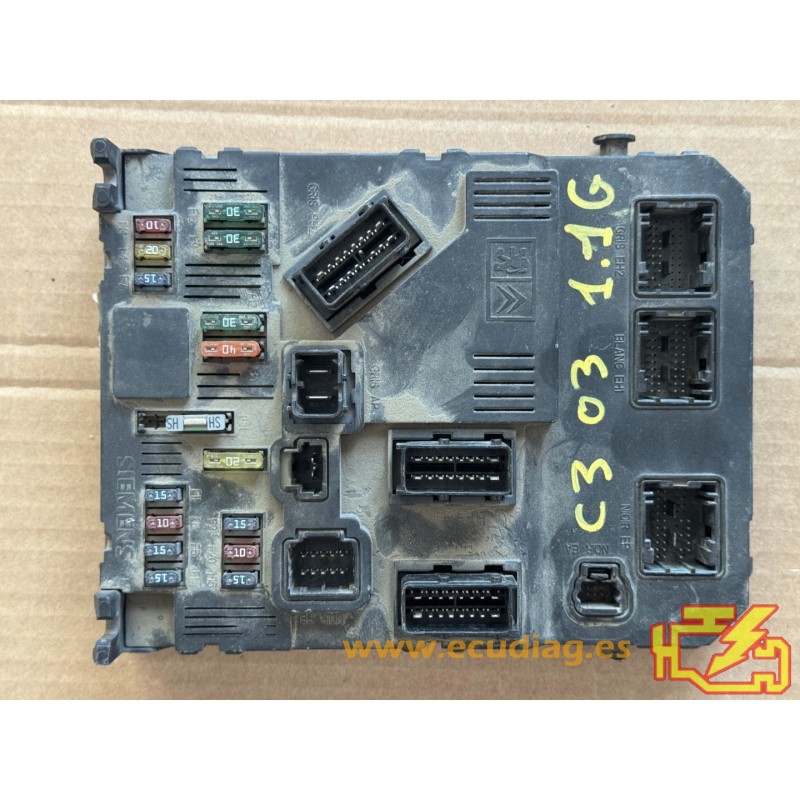 BSI F01-00 SIEMENS S118085300K CITROEN C3 I 9652474380 HG - SW 9652970180 - VIRGIN BSI F01-00 SIEMENS S118085300K CITROEN C3 I 9652474380 HG - SW 9652970180 - VIRGIN