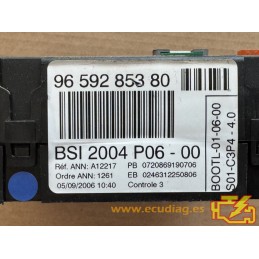BSI 2004 P06-00 VALEO A12217 PEUGEOT 207 I (A7) 9659285380 / SW 9663820080 - VIRGIN
