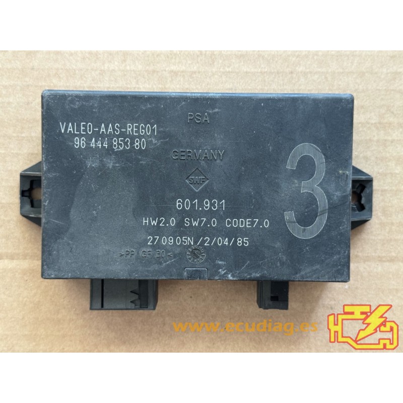 MÓDULO PARKING PDC VALEO-AAS-REG01 PEUGEOT 1007 9644485380
