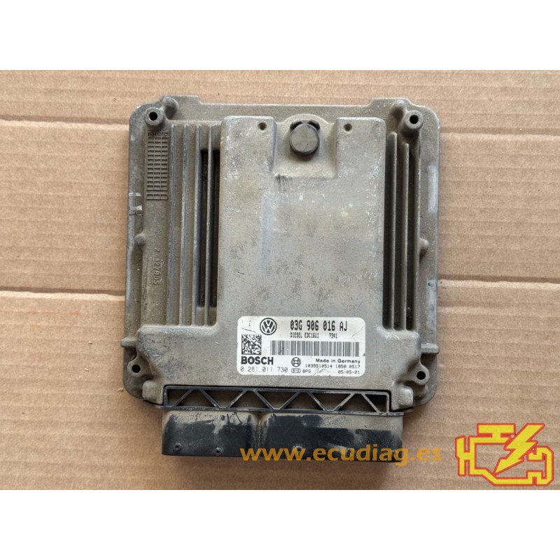 ECU BOSCH EDC16U1-5.41 0281011730 SEAT LEON II (1P) 2.0 TDI 140CV 03G906016AJ / SW 7341 - 1037376002 - WITH DISABLED IMMOBILIZER ECU BOSCH EDC16U1-5.41 0281011730 SEAT LEON II (1P) 2.0 TDI 140CV 03G906016AJ / SW 7341 - 1037376002 - WITH DISABLED IMMOBILIZER