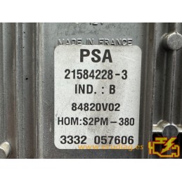 ECU SAGEM S2PM-380 21584228-3 CITROEN C3 I 1.1i 44KW 60HP HW 642222380 SW 9650825180 - WITH DISABLED IMMOBILIZER