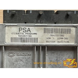 ECU SAGEM S2PM-380 21584228-3 CITROEN C3 I 1.1i 44KW 60HP HW 642222380 SW 9650825180 - WITH DISABLED IMMOBILIZER
