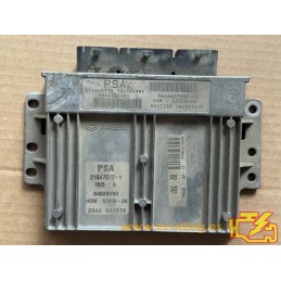 ECU SAGEM S2000-2A 21647072-1 PEUGEOT 206 I 1.4i 75CV HW 9644625680 SW 9644235680 - CON INMOVILIZADOR ANULADO (INMO / IMMO OFF)