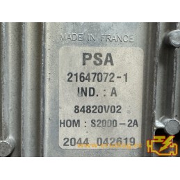 ECU SAGEM S2000-2A 21647072-1 PEUGEOT 206 I 1.4i 75CV HW 9644625680 SW 9644235680 - CON INMOVILIZADOR ANULADO (INMO / IMMO OFF)