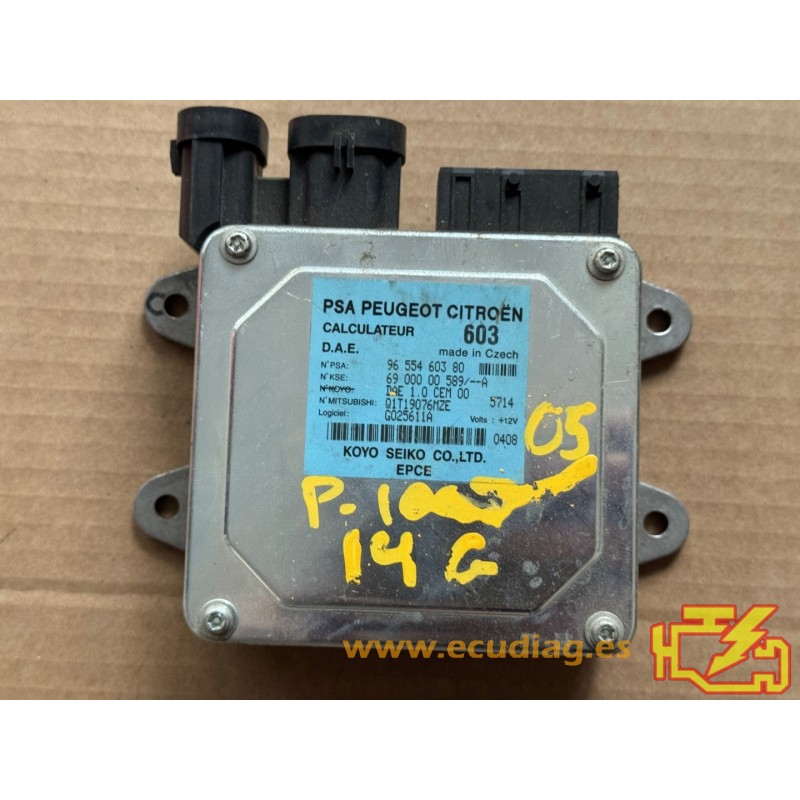 STEERING WHEEL ECU KOYO SEIKO 6900000589A PEUGEOT 1007 9655460380 STEERING WHEEL ECU KOYO SEIKO 6900000589A PEUGEOT 1007 9655460380