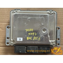 ECU BOSCH EDC17C10-5.10 0281030546 PEUGEOT 208 I 1.6 HDI 92HP 9607885980 SW 9691575380 1037535675 - WITH DISABLED IMMOBILIZER