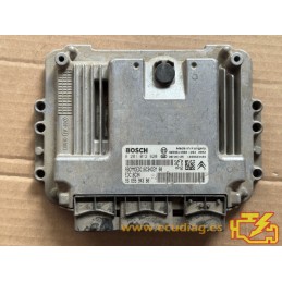 ECU BOSCH EDC16C34-4.11 0281012620 CITROEN BERLINGO 1.6 HDI 75HP 9665594380 / SW 9665594380 - 1037391702 - WITH DISABLED IMMO