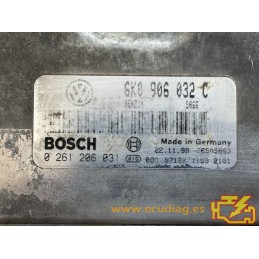 ECU BOSCH ME7.5.10 0261206031 SEAT IBIZA II / CORDOBA I (6K) 1.4i 60CV AKK 6K0906032C / SW S066 - 1037352066 - CON INMO ANULADO