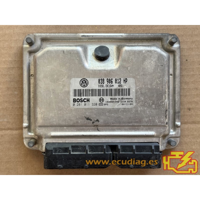 ECU BOSCH EDC15VM+2.V1 0281011320 SEAT IBIZA III (6L) 1.9 SDI 47KW 65HP ASY 038906012HP - WITH DISABLED IMMOBILIZER (IMMO OFF) ECU BOSCH EDC15VM+2.V1 0281011320 SEAT IBIZA III (6L) 1.9 SDI 47KW 65HP ASY 038906012HP - WITH DISABLED IMMOBILIZER (IMMO OFF)