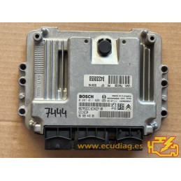 ECU BOSCH EDC16C34-2.10 0281011629 PEUGEOT 307 1.6 HDI 110HP 9658944580 / SW 9658944580 - 1037374179 - WITH DISABLED IMMOBILIZER
