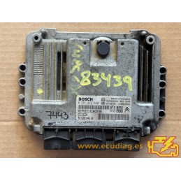 ECU BOSCH EDC16C34-4.11 0281012620 PEUGEOT 308 I (T7) 1.6 HDI 110CV 9663944680 / SW 9663944680 - 1037383736 - CON INMO ANULADO