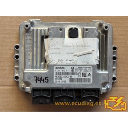 ECU BOSCH EDC16C34-4.11 0281013871 PEUGEOT 308 1.6 HDI 80KW 110CV 9664618080  / SW 9665902680 - 1037393481 - CON INMO ANULADO