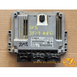 ECU BOSCH EDC17C10-5.10 0281030545 PEUGEOT 208 1.4 HDI 68CV 9607886180 / SW 9691675580 - 1037540102 - WITH DISABLED IMMOBILIZER
